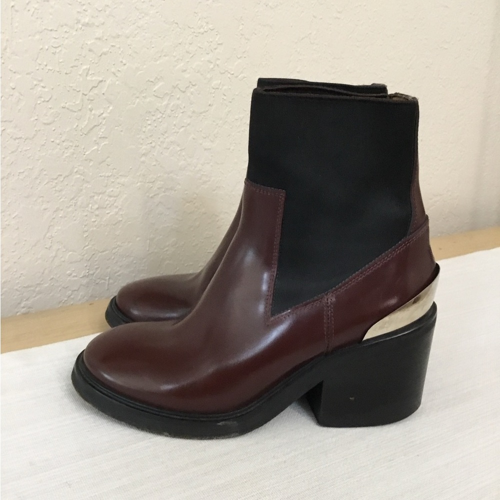 Acne Studio Burgundy Dion Boots size 36